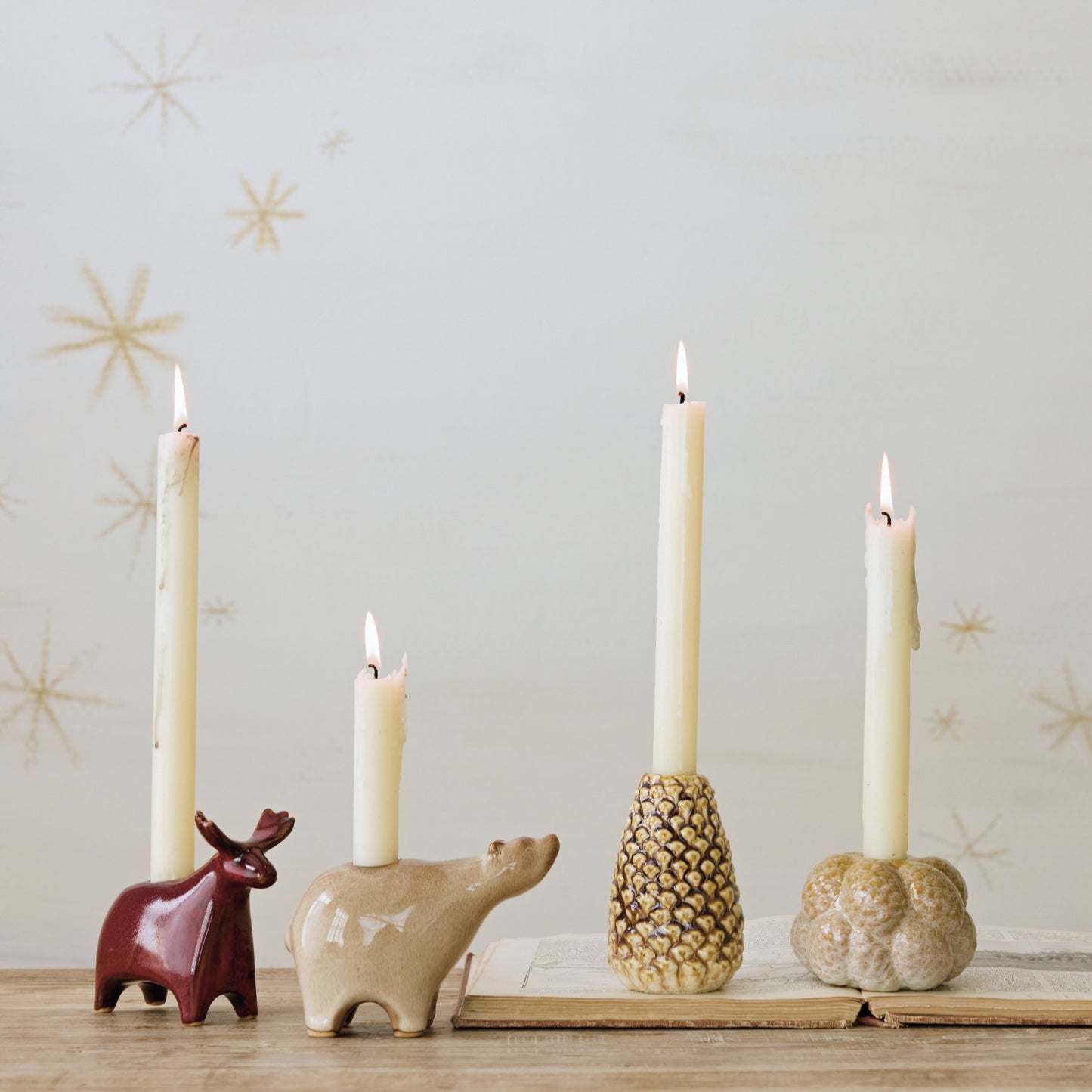 Pinecone Shaped Taper Holder