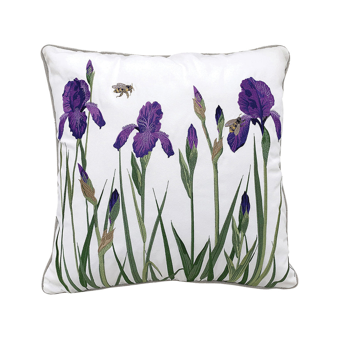 Iris and Bee Pillow