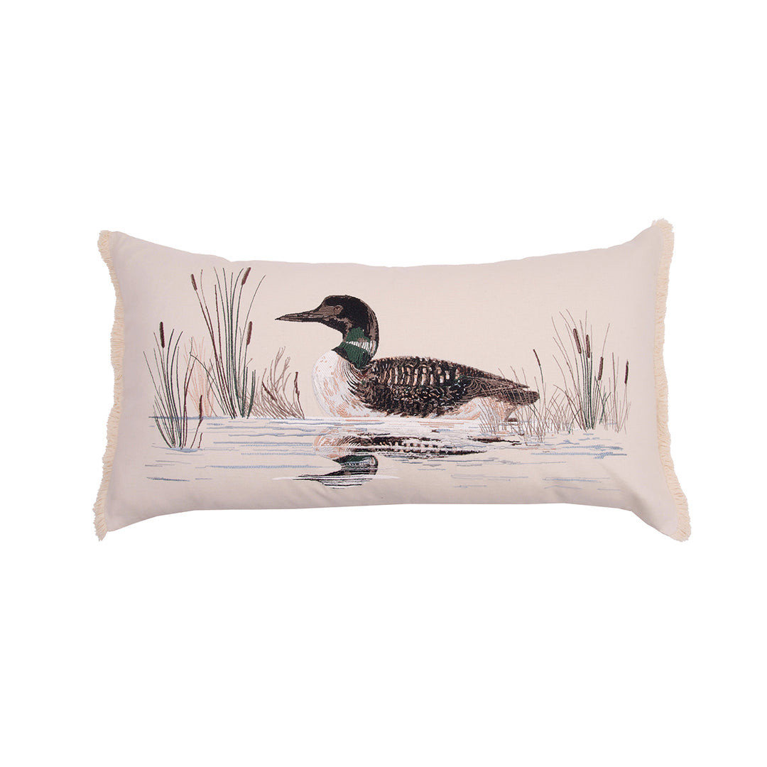 Lake Loon Indoor Lumbar Pillow