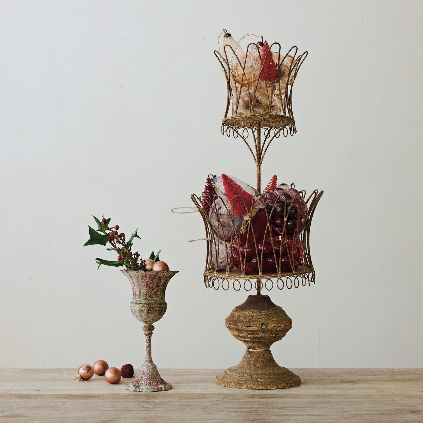 Red Metal Urn