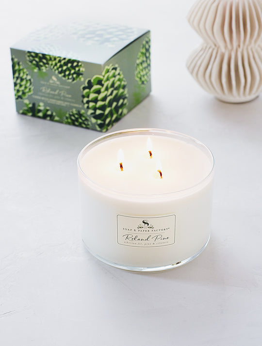 Roland Pine 3-wick Soy Candle 18 oz.
