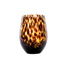 Load image into Gallery viewer, 15 oz. Tortoiseshell Stemless Wine Glass