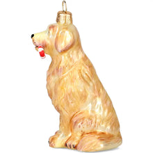 Load image into Gallery viewer, Golden Retriever with Candy Cane Ornament