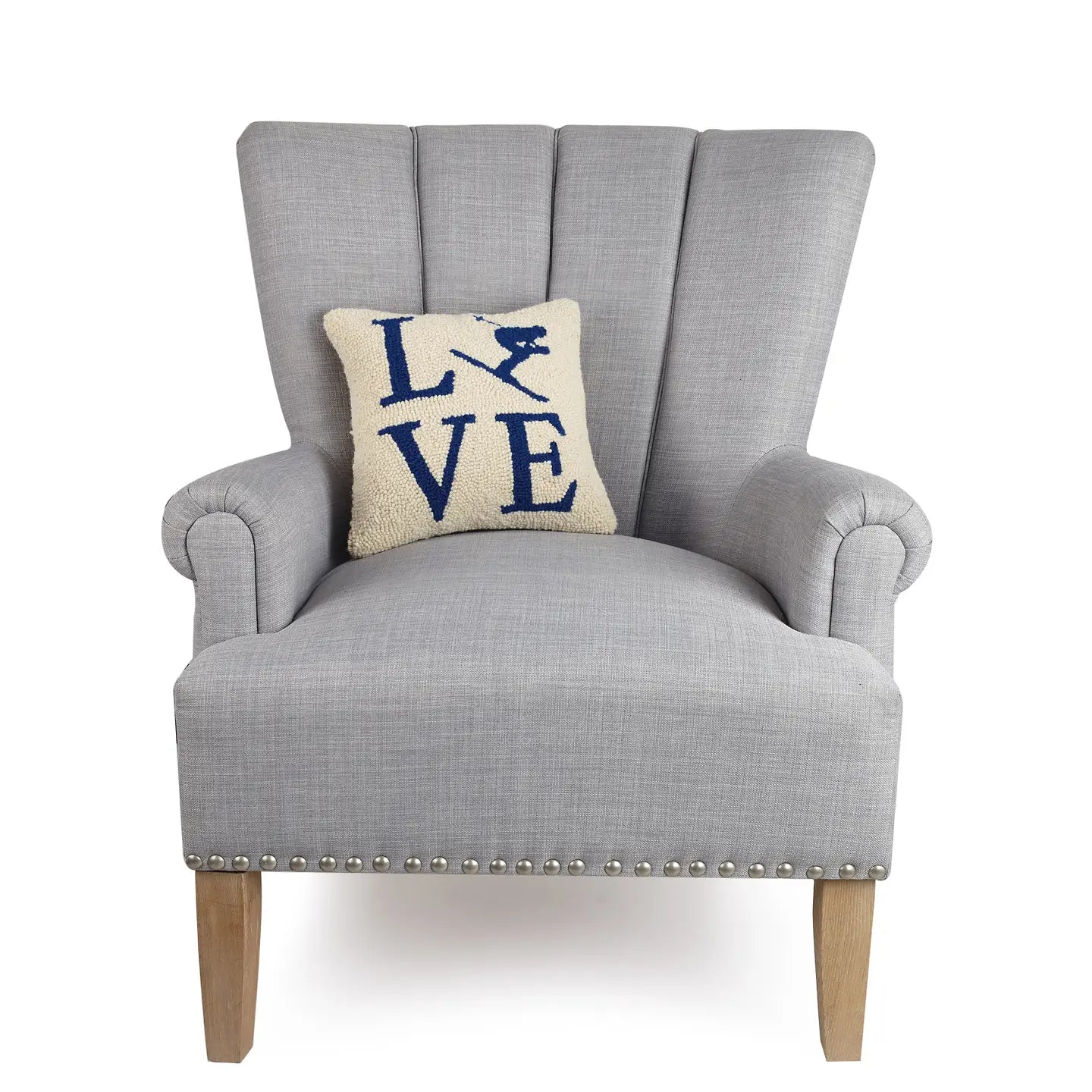 Love Ski Hook Pillow