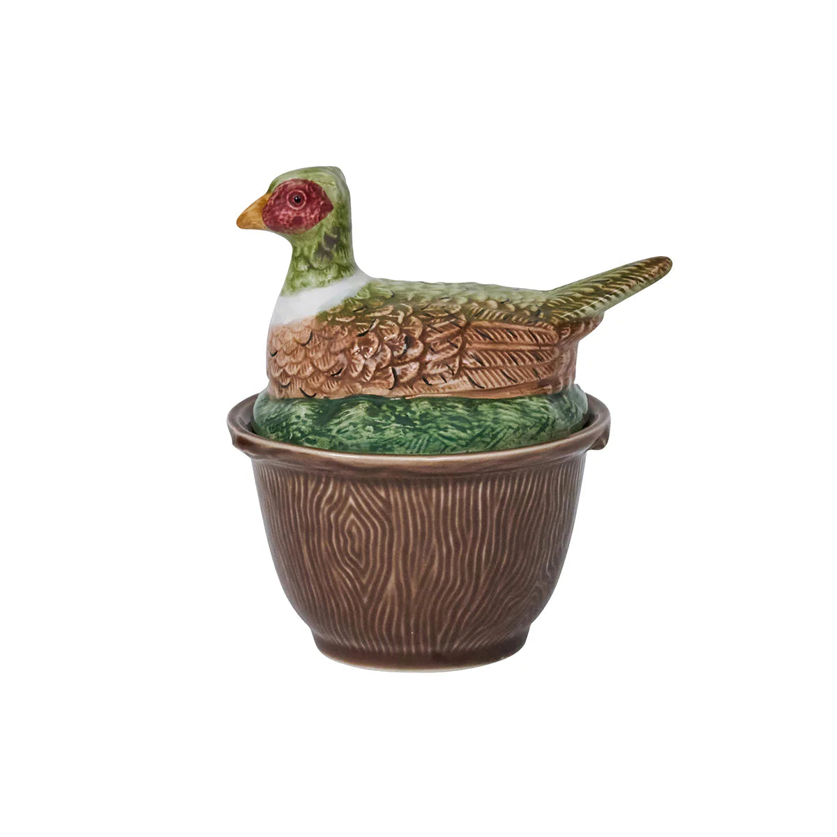 Forest Walk Pheasant Bowl with Lid - Multi Color