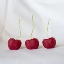 Load image into Gallery viewer, Beeswax Cherry Birthday Candle