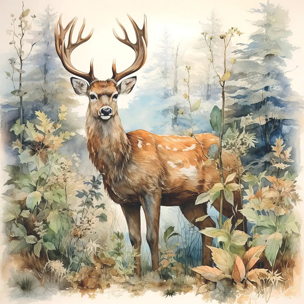 Bev- Deer in the Woods