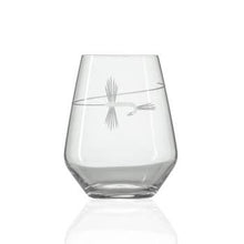 Load image into Gallery viewer, 18 oz. Fly Fishing Stemless Wine Glass
