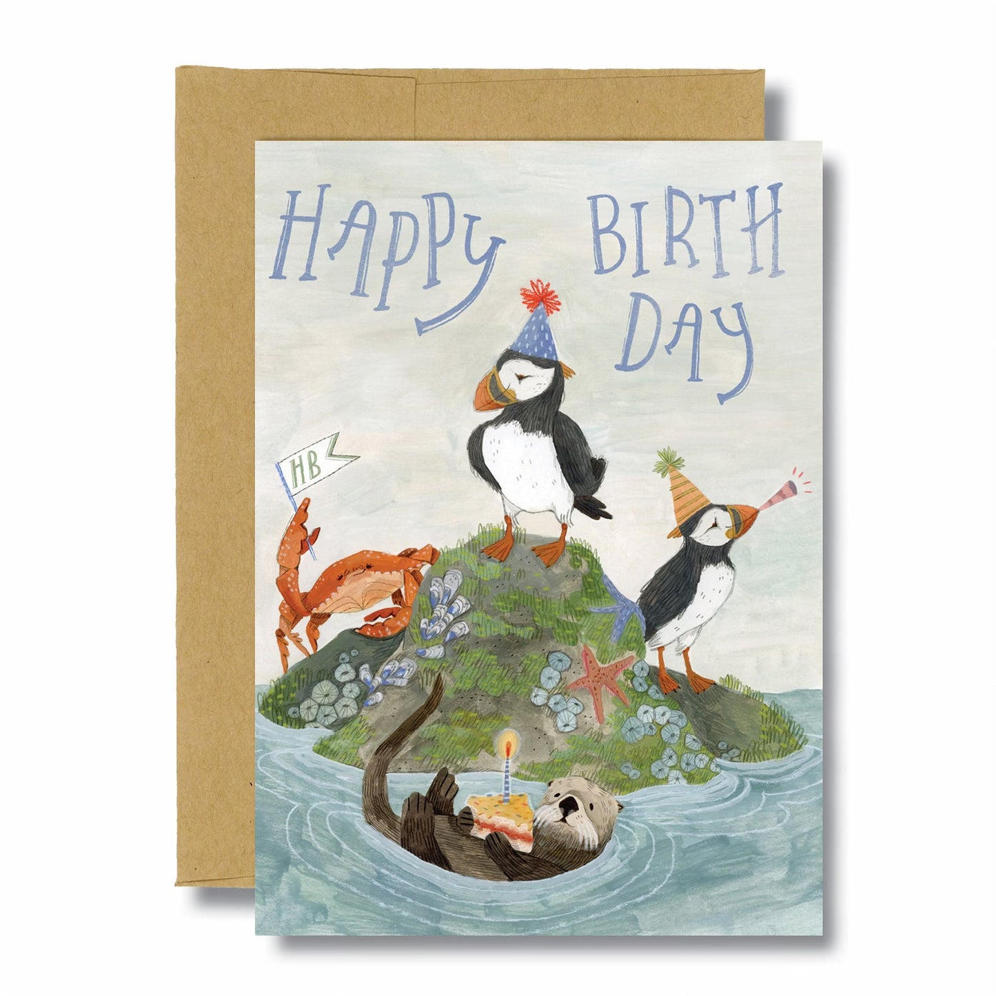 Puffin Birthday 5x7 Card
