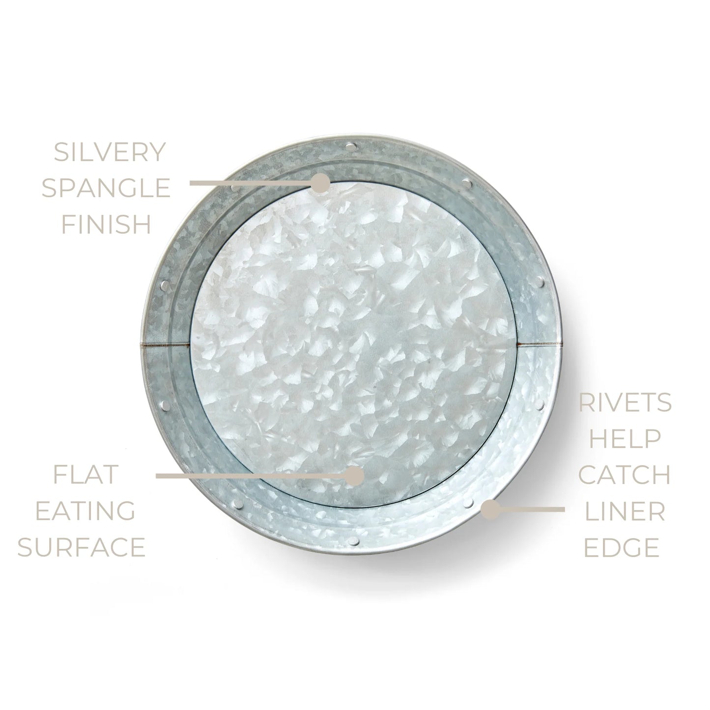 Plate- Single Galvanized Metal Plate