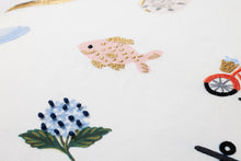 Load image into Gallery viewer, 22"x22" White Striped Seaside Pillow