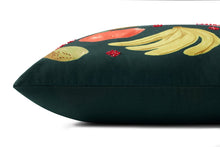 Load image into Gallery viewer, 22"x22" Green Cotton Fruitstand Pillow