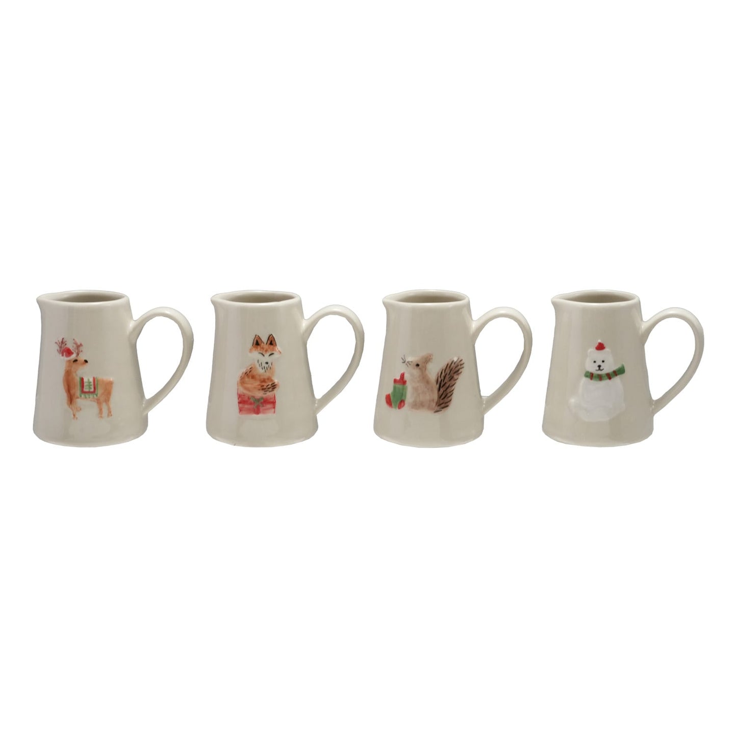 Hand-painted Stoneware Creamer, 4 oz.