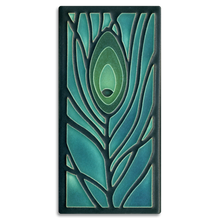 Load image into Gallery viewer, 4x8 Peacock Feather - Dark Ocean