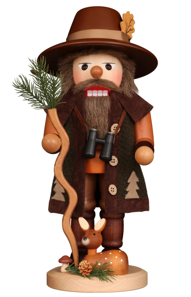 15.6" Natural Woodsman Nutcracker w/ Fawn