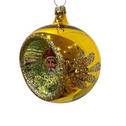 Santa Ephemera Reflector 3.25" - Antik Baubles Christmas Ornament