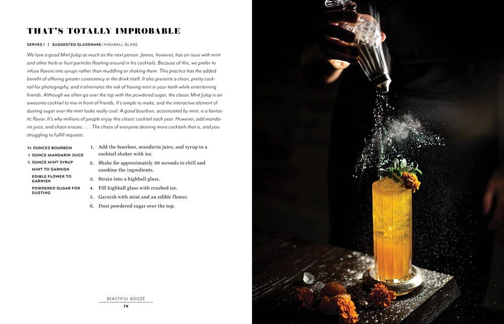 Beautiful Booze: Stylish Cocktails to Make at Home: Hardcover