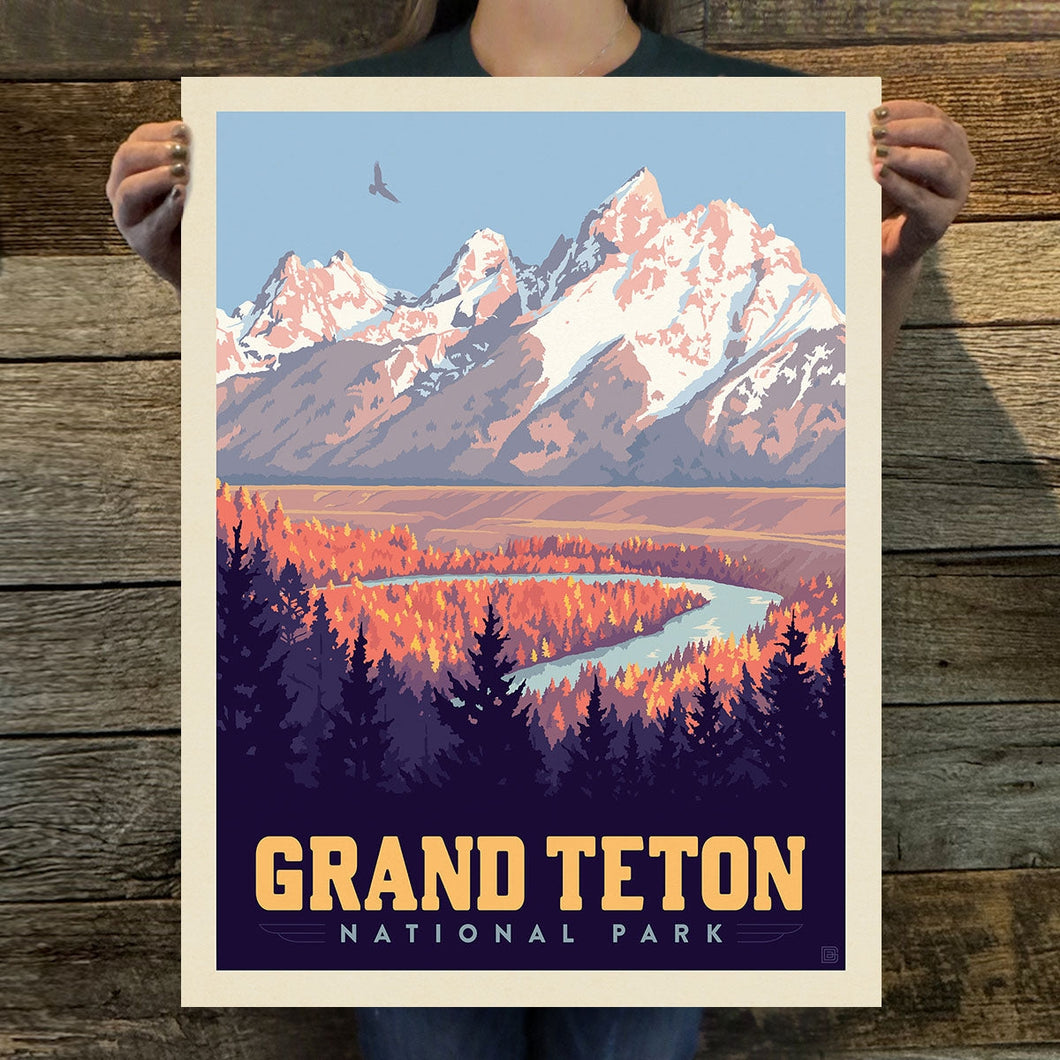 Grand Teton National Park: Snake River Art Print | 11X14