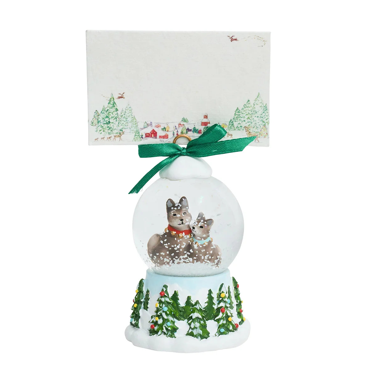 Berry & Thread  North Pole Snow Globe Place Card Holder