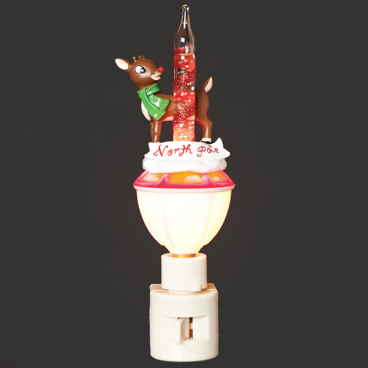 6.5" Rudolph Vintage Bubble Night-Light