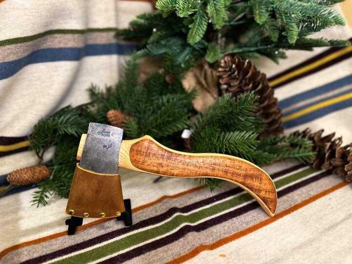 Handcrafted Hatchet - Super Banko / Curly Koa, 1 of a Kind