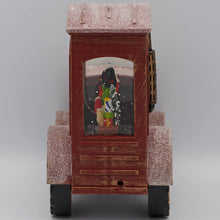 Load image into Gallery viewer, 6.75&quot;H Confetti Lites Lighted Swirl Vintage Tractor with Snowman Driver

