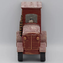 Load image into Gallery viewer, 6.75&quot;H Confetti Lites Lighted Swirl Vintage Tractor with Snowman Driver
