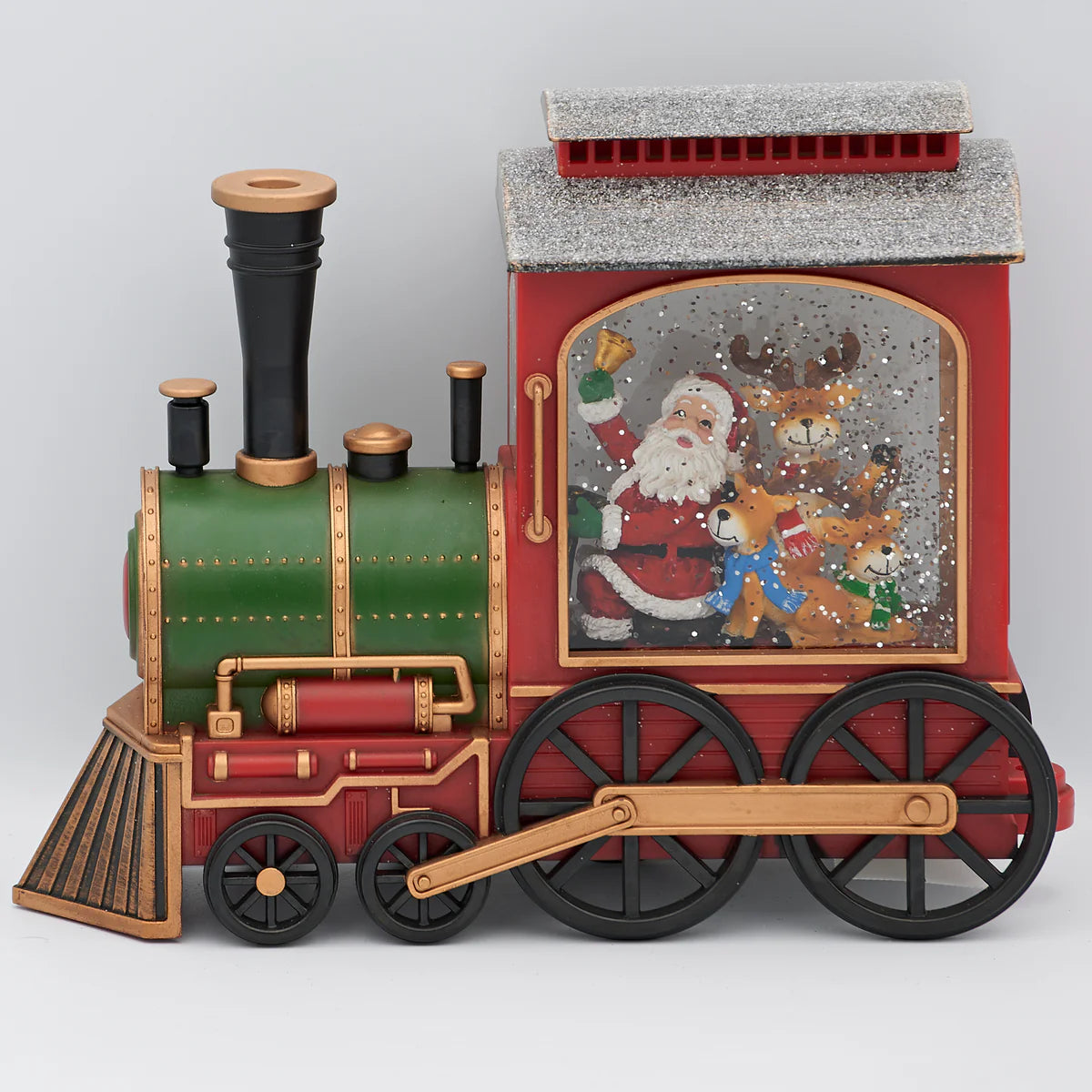 Lighted Swirl Train, Snow Globe
