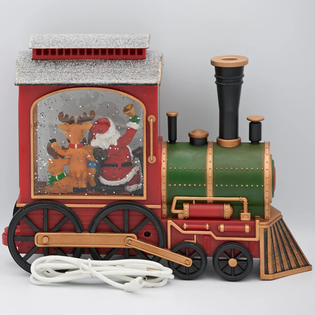 Lighted Swirl Train, Snow Globe