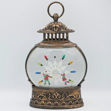 Load image into Gallery viewer, 11" Lighted Swirl Ferris Wheel with Children Snowball Scene
