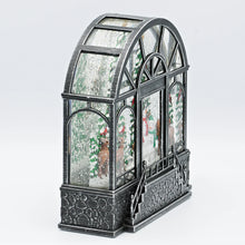 Load image into Gallery viewer, Confetti Lites Lighted Swirl Greenhouse with Woodland Snowmen
