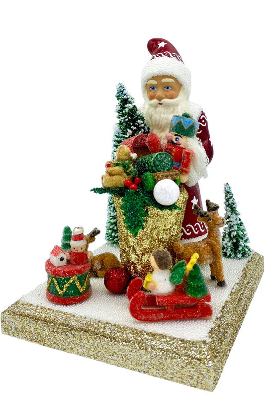 Schaller Santa Red Beaded Edges