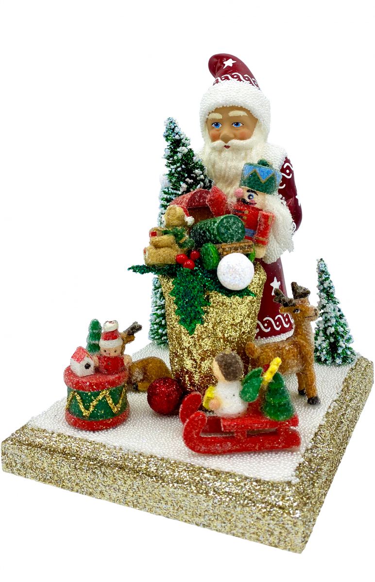 Schaller Santa Red Beaded Edges