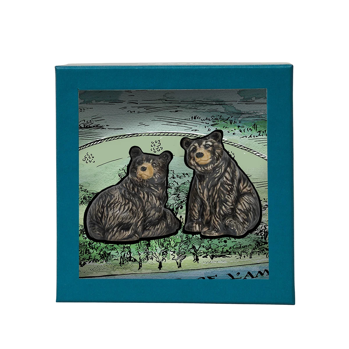 Clever Creatures  Black Bear Salt and Pepper Shakers Set/2pc