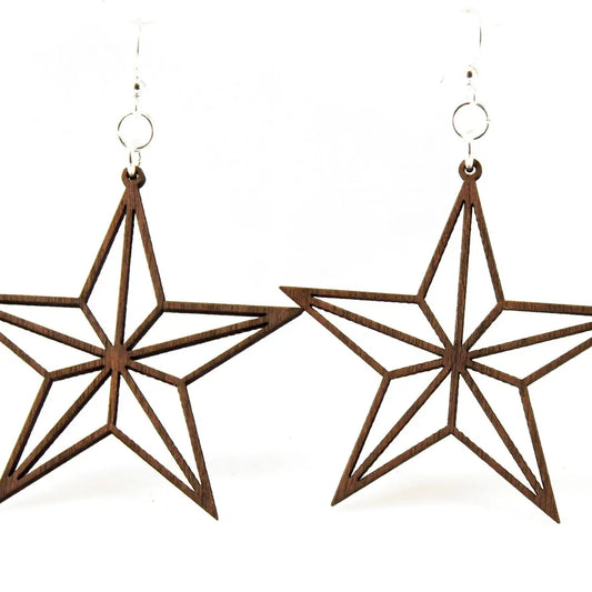 Nautical Star Outline Earrings