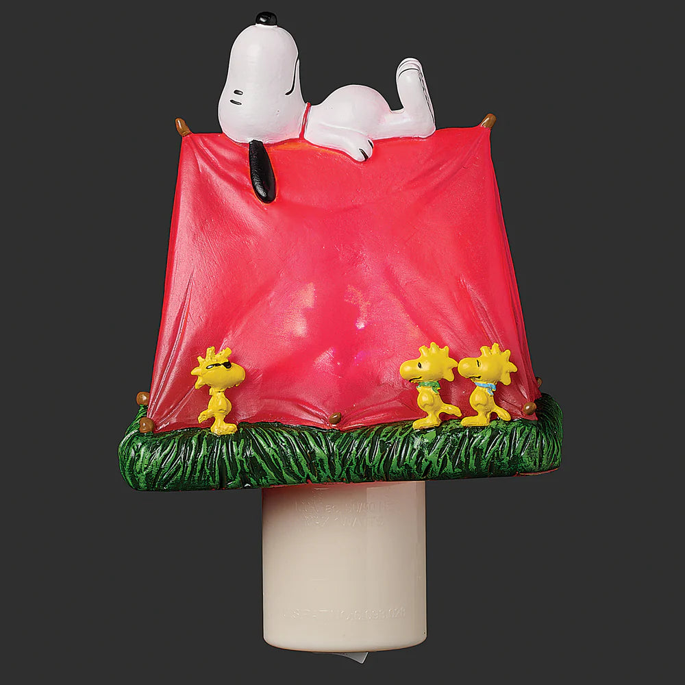 5"H Peanuts Snoopy with Hidden Woodstock Night-Light