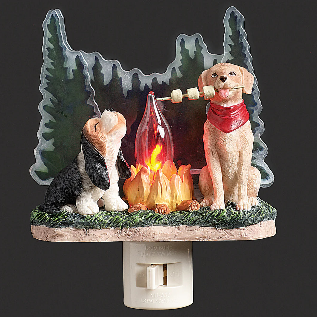 5.5'' Camping Dogs Nightlight