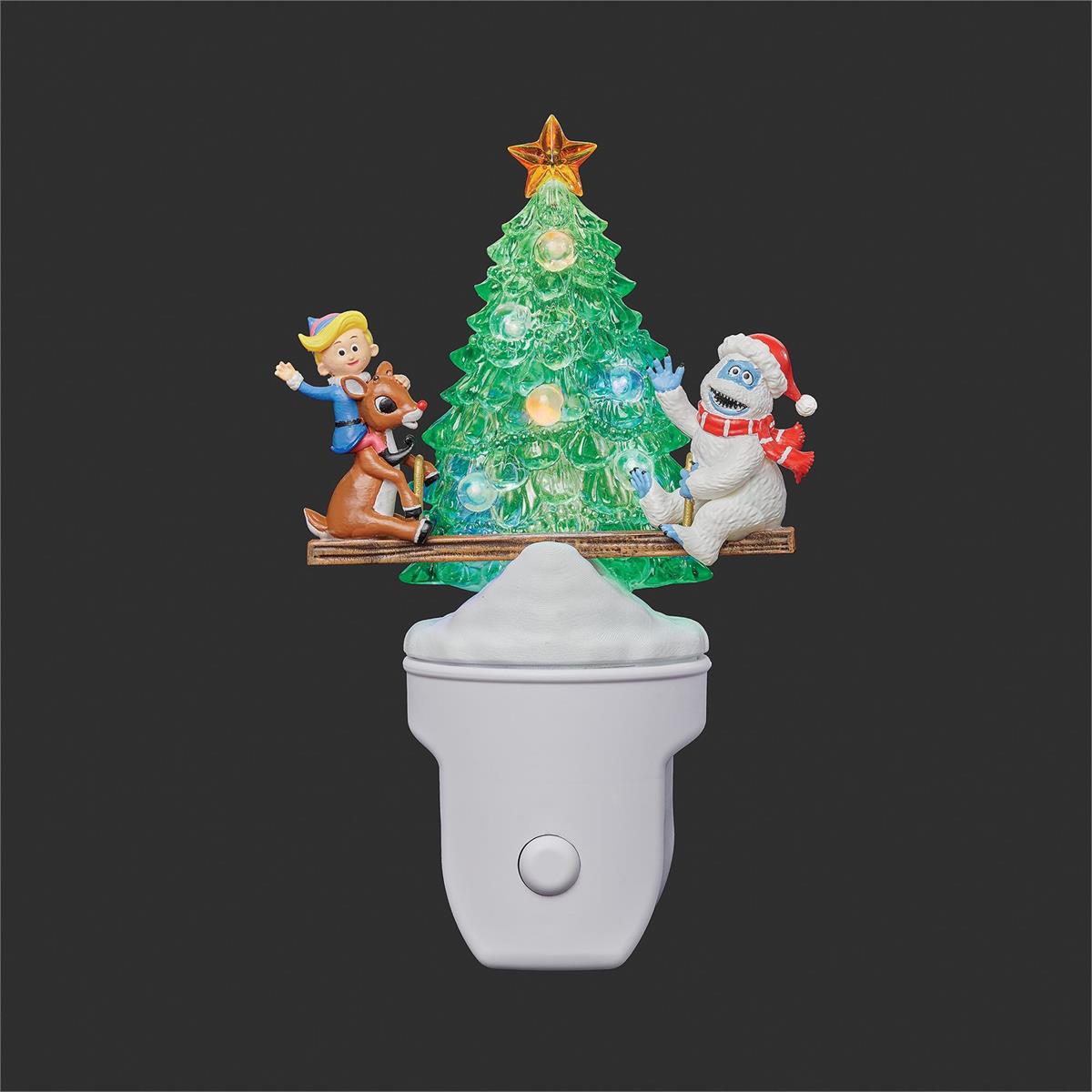 7"H RUDOLPH & FRIENDS SEESAW NIGHT LIGHT