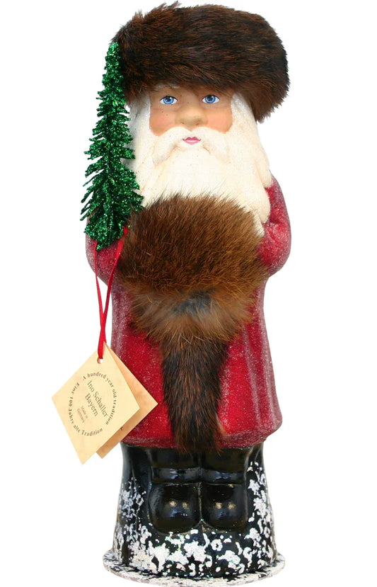 ORNAMENT RUSSIAN SANTA RED BEAD