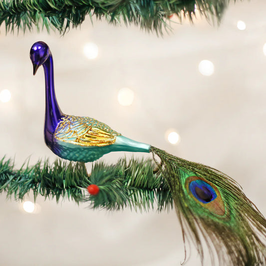 8.5" Magnificent Peacock Ornament