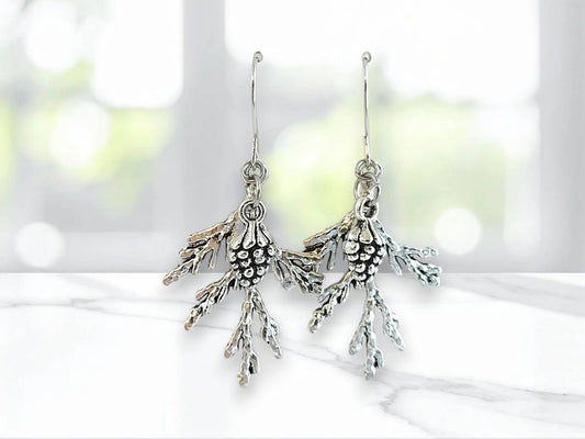 Evergreen Pine Cone Earrings