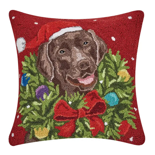 SANTA CHOCO LABR WREATH HP