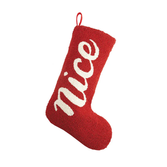 Nice List Club Embroidered Stocking
