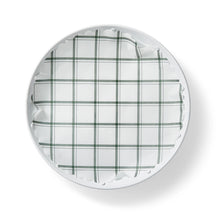 Load image into Gallery viewer, 12&quot;x12 Plate Liners- &quot;TAHOE PINE&quot; green plaid flat plate liners PKG/50
