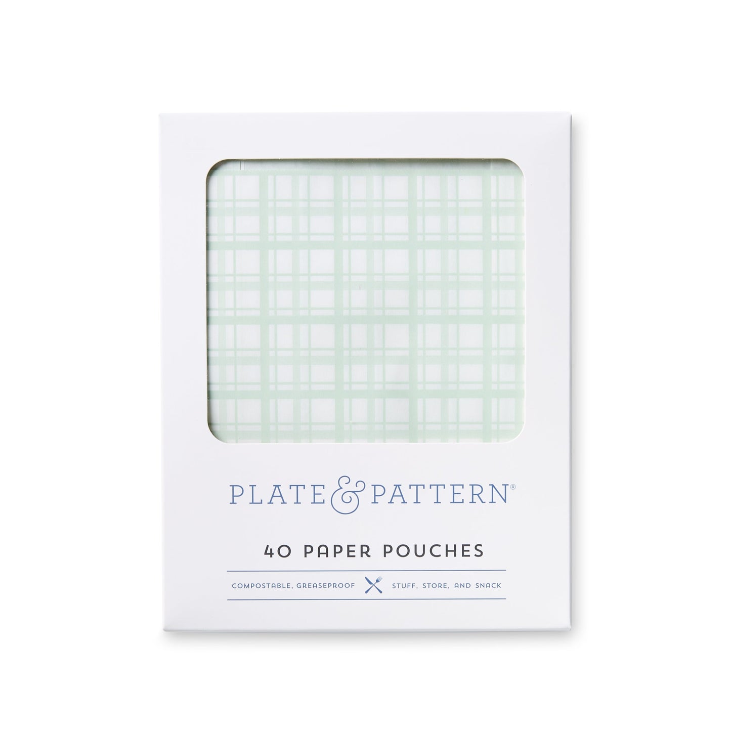 Paper Pouches - "Meadow Plaid", Pkg/40