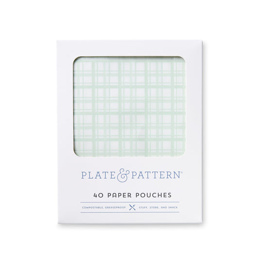 Paper Pouches - "Meadow Plaid", Pkg/40
