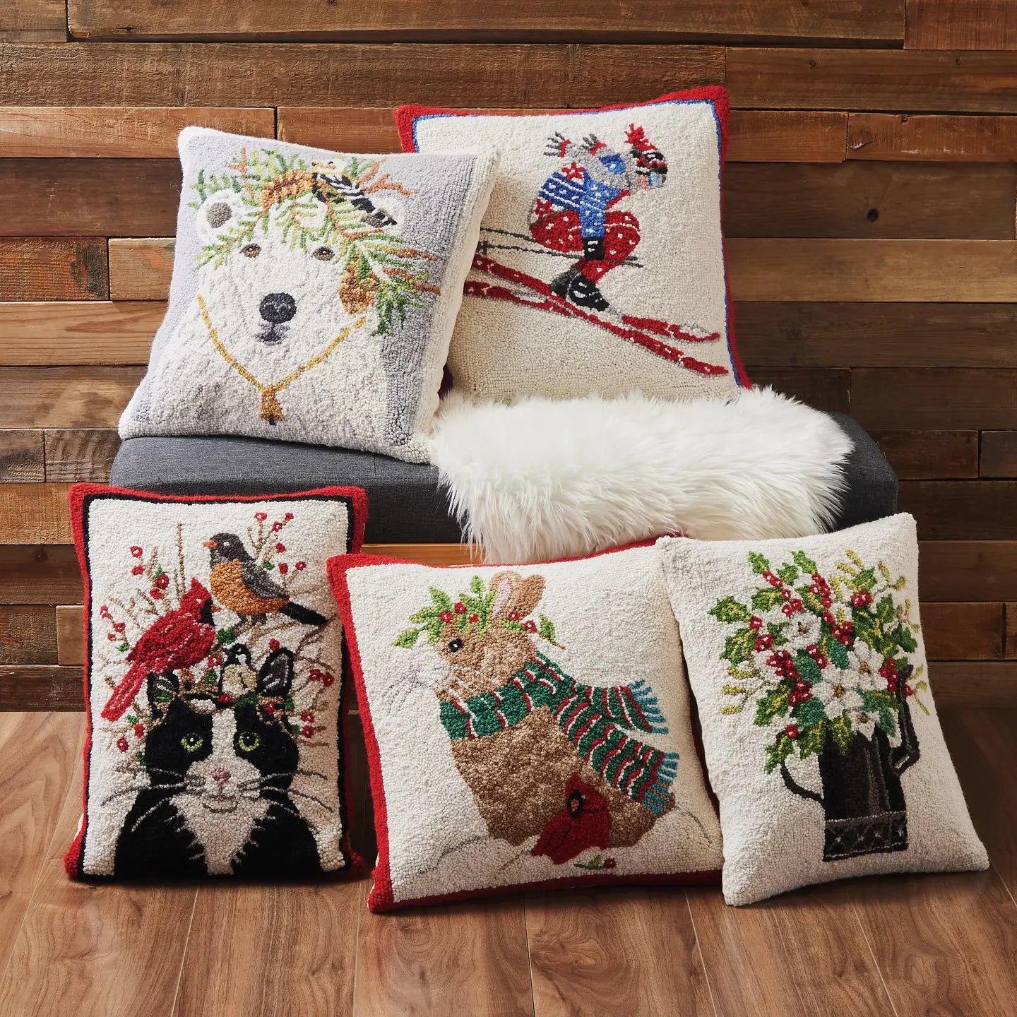 Ski Jumper Hook Pillow - Mary Lake Thompson