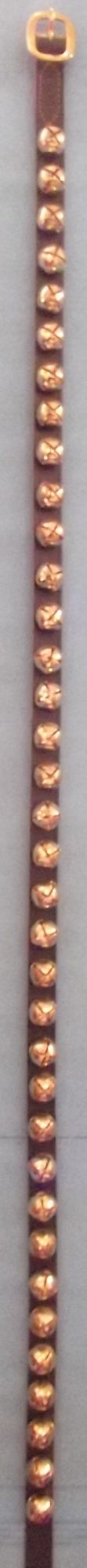 Narrow 5' Strap, 37 SM Brass-plated Bells