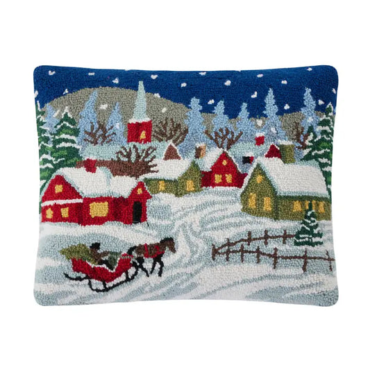 Snowy Night Hook Pillow