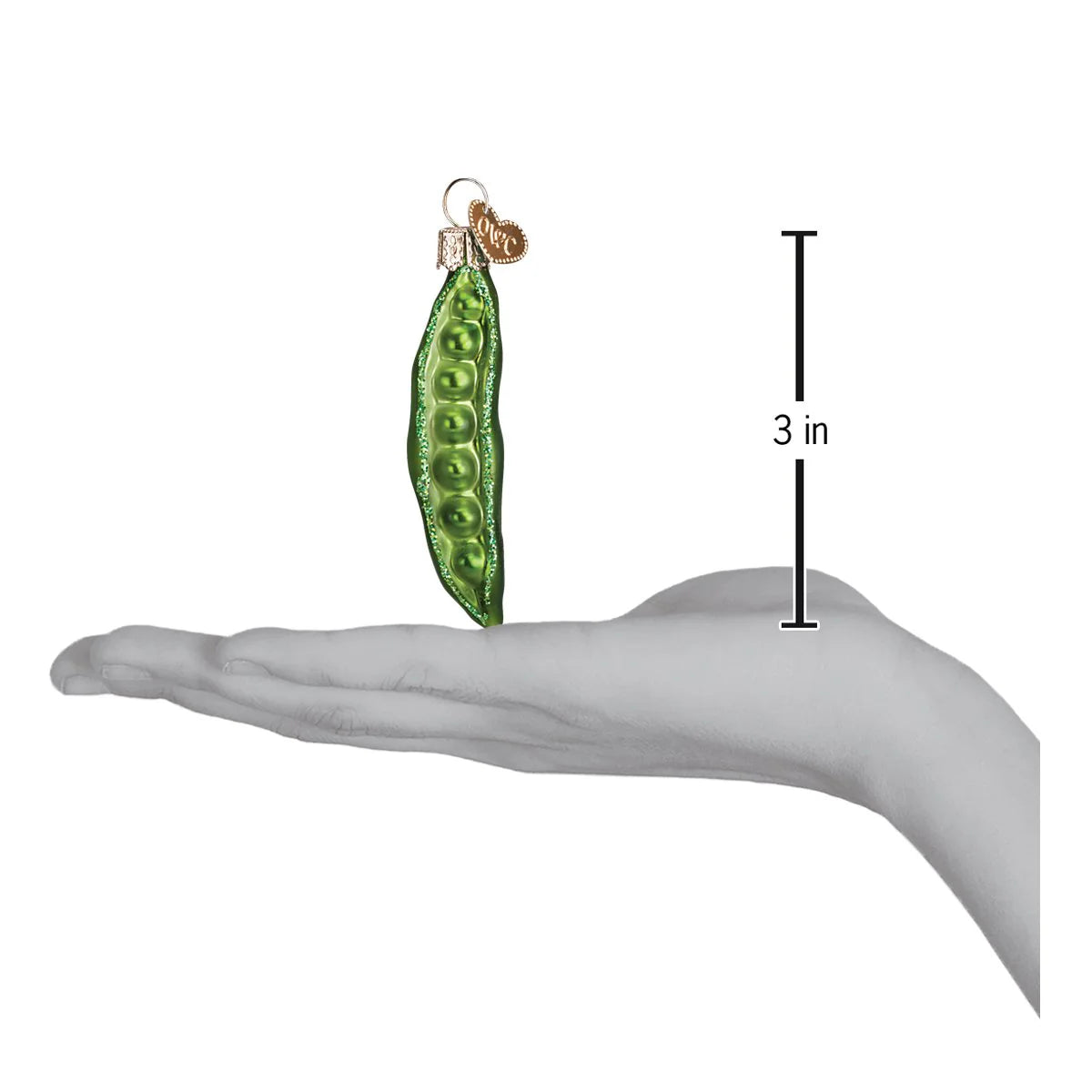 3" Peapod Ornament